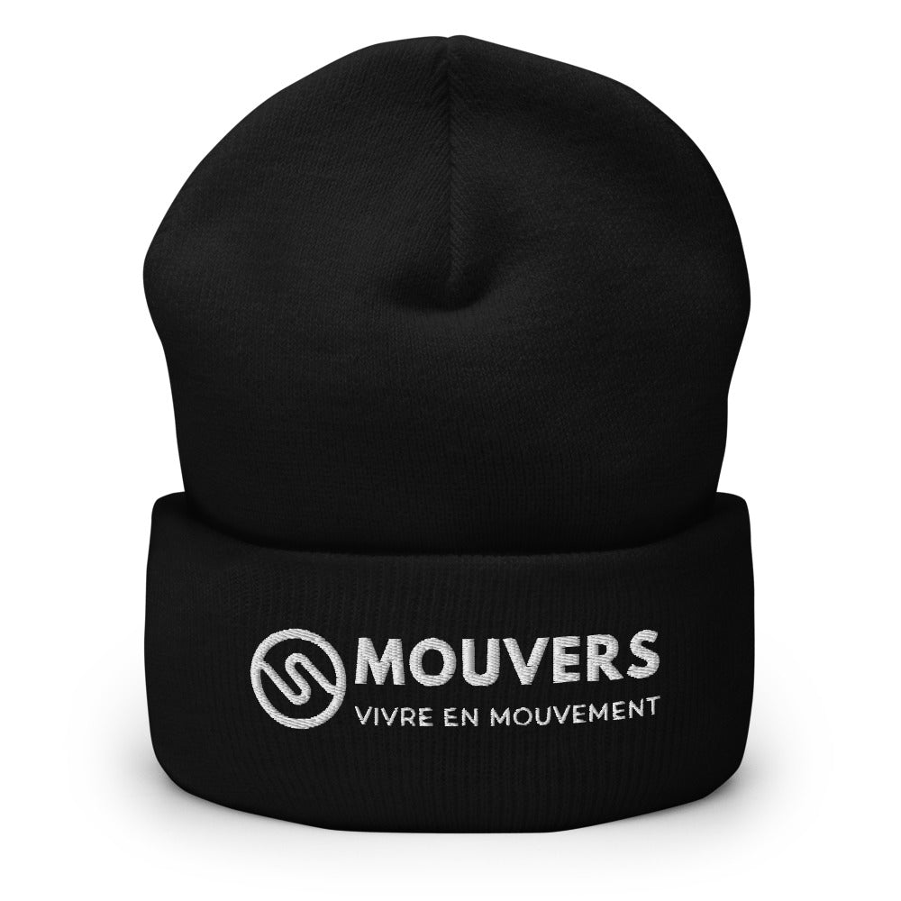 Bonnet Officiel MOUVERS logo blanc Noir | MOUVERS Shop